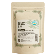 국산 솔잎차 티백 국내산 솔잎 식약청인증 HACCP, 2g, 1개, 50개입