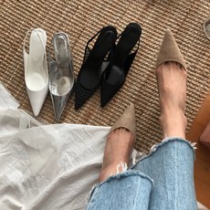 베리어스 스틸레토 슬링백 힐 5color (5cm)