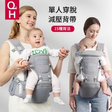 OH IN 單人穿脫減壓背帶, 2302淡灰色, 1000個