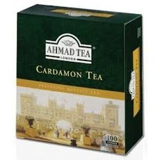 아마드 카다멈 차 3박스 x 100개 태그 티백 3 Boxes Ahmad Cardamon Tea x 100 Tagged Tea Bags, 아마드 카다몬 티 3박스 x 태그 티백 100개, 1개