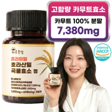 하루온정 카무트효소 호라산밀 곡물효소 발효효소 HACCP 인증, 1개, 60정