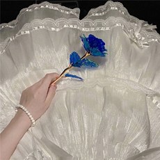 장미 모조 24K 금박 모조 장미 세트 아이디어 장식 촬영실 사진 도구 액세서리, 남색