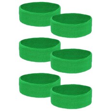 YELARXI 땀 흡수 헤드 밴드 수분 흡수 스웨트밴드 스포츠 헤드밴드 남성 및 여성용 6피스 및 면 및 터키석 - (러닝 풋볼 농구공)