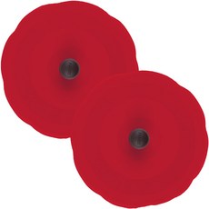 파미래 실리콘 컵뚜껑 대일코리아 국산 실리콘덮개 친환경 무독성 컵커버, 레드, 2개