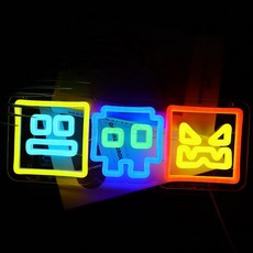 LED 네온사인 무드등 만화 애니메이션 인테리어 조명 장식 간판 실내 네온조명 제작용, 형상 네온 35.5X13.5 10