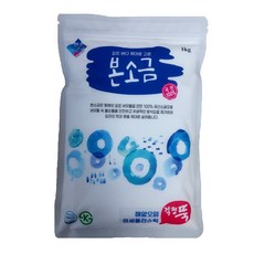 [소금] 한주 본소금 1kg 국산 100% 정제소금 저요오드, 2개입