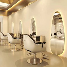 LED 전신거울 미용실 조명 경대 사각 프레임 벽걸이 메이크업 헤어 욕실, 고화질 구름형 70x170 따뜻한빛