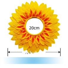 웃긴 마스크 운동회 졸사 모자 해바라기 가면 관종템, 1개, 70cm 맞춤 제작