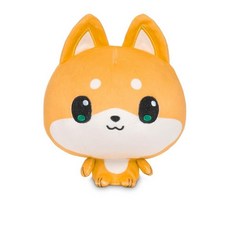 TeeTurtle Cloudheads 시바 이누 미소 플러시 - 자수 디테일이 있는 12.7cm(5인치) 강아지 봉제 동물 어린이 청소년 및 성인용 부드럽고 껴안고 싶은 장난, Miso the Shiba Inu
