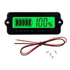 자동차 배터리 잔량 표시 볼트메타 전압 백라이트 집어등 18650, 1개