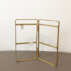 올데이리빙 황동 악세사리 보관 귀걸이 정리대, 골드, 1개