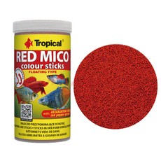 Tropical 德比克 RED MICO colour sticks 增豔浮水條狀飼料, 1個, 250ML