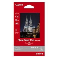 (Canon) 잉크젯전용 포토용지 반광택 SG-201 (4X6/260g/1권X20매)