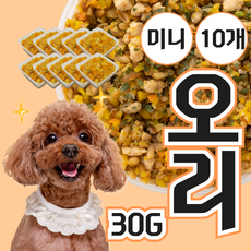 매일 1000개씩 판매되는 강아지 화식 내추럴피드 미니화식, 10개, 30g, 오리
