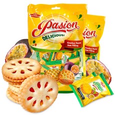 NUTRI365 百香果果醬夾心餅乾 45入, 300g, 2袋