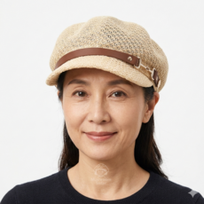 버섯언니 H27 통기성 봄 여름 헌팅캡 전진모자 매쉬 팔각모자 시원한 빵모자