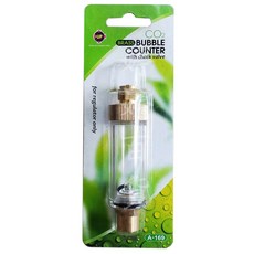 UP 雅柏 銅製止逆計泡器 水草錶專用 向上型電磁閥 CO2 止逆閥 計泡器, 1個