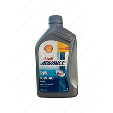 Shell 쉘 어드밴스 울트라 4T 10W 40 1리터 오토바이 엔진오일, 1개, 1L