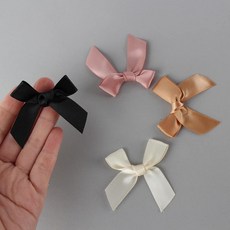 리본 장식 선물 포장 완제품 스티커 청첩장 박스 포장재료 포포라운지, 1개, 블랙