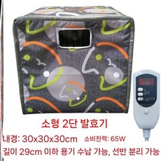 누룩 가정용발효기 전기 보온상자 온도조절 제빵 숙성기, 라이트 그레이 고양이 얼굴 소형 더블 레이어