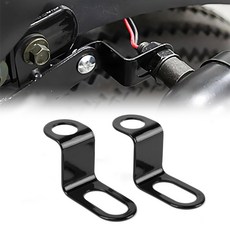 브래킷 후방 12mm 거치대 전기 방향 범용 자전거용 방향 지시등 오토바이 브래킷 Z 지시등 홀 장착, 1개