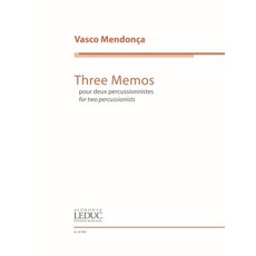 (英文圖書)Three Memos: For Percussion Duo 平裝版, Alphonse Leduc, 英文