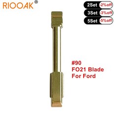 쿠쿠스토어 10개입 NO. 90 자동차 리모컨 미절단 키 블레이드 FO21 # 포드 포커스 몬데오 재규어 XJ8 KD VV