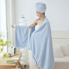 365마미 부드럽고 따뜻한 데일리 대형 바스타월, 1개, 소라