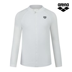 아레나 본사 공식 해피가드너 아동 레저 래쉬가드 A3BG1GC03WHT