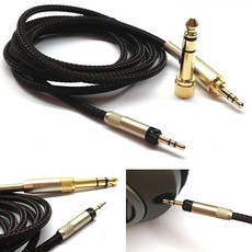 1.2m/1.5m/2.5m/3m 교체용 오디오 업그레이드 케이블 젠하이저 HD598 HD558 HD518 헤드폰용, 1.2m/1.5m/2.5m/3m 교체용 오디오 업그레이