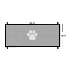강아지 울타리 격리 네트워크 반려동물 안전문 실내외 출입차단 펫가드, 블랙, 1개