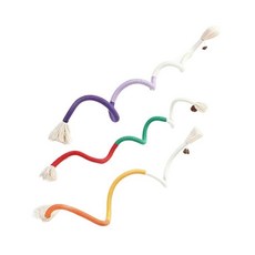 寵愛毛宅 貓咪自嗨逗貓玩具，棉繩耐咬磨牙蟲癭果，靜音潔牙互動逗貓棒, 1個, 隨機