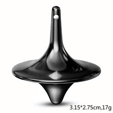 팽이 토템 6color 스피너 아연합금 무한팽이, 1개, 총 색상은 블랙입니다.