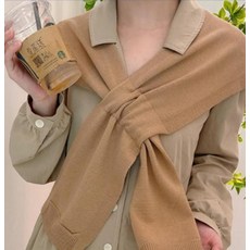 9걸러 망토 어깨숄 케이프 니트 무지 가디건 니트 망토 무지카디건