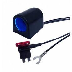 車之嚴選 cars_go 汽車用品 G-SPEED 單孔電源擴充插座 保險絲座 3m配線式ACU平型保險絲點煙器, 1個