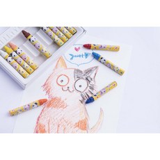 Liberty 利百代 可愛家族 特大號 油性 蠟筆 單色100支裝 A1120093, 1個, 單色100支裝 黑色