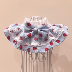 하니펫 반려동물 귀요미스카프 플로럴 레이스, 1개, 블루