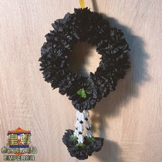 泰國花圈 泰式花圈 四面佛還願花環 萬壽菊菊花 黑色花圈