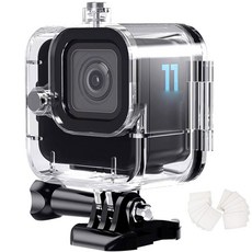 FITSTILL GO PRO HERO 11 BALCK 보호 60M 카메라용 포함 수중 액세서리 액션 케이스 다이빙 방수 하우징 쉘 마운트 미니 /196FT 키트 케이스
