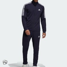 adidas 愛迪達 外套長褲運動套裝 海軍藍+手機氣囊支架