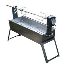 전동 바비큐 그릴 회전 야외 캠핑 자동 꼬치구이 숯불, 양고기 전기 구이 세트 오븐 불포함