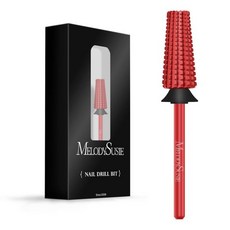 네일드릴비트 각질 정리 케어 멜로디수지 프로페셔널 5in1 네일 드릴 비트 332 카바이드 텅스텐 다기능 매니큐어 페디큐어 큐티클 젤 폴리싱에 적합 기술자용 핑크 블로섬 시리즈, Extra Coarse-XC, Red-Super Cut Straight, 1