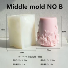 실리콘 토끼 몰드 곰돌이 도넛 원형 틀 새겨진 계란 실리콘 양초 금형 DIY 아로마 테라피 석고 장식품 비, 12 NO 665 mold