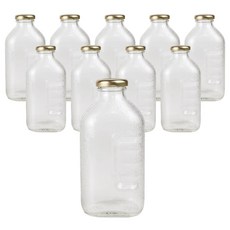 가인글로벌 사각델몬트500 유리병, 500ml, 10개