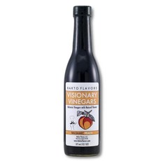 백토 플레버스 비전어리 식초 복숭아 천연 맛의 코셔 발사믹 300ml12.7온스 Bak Flavors, 백토 플레버스 비전어리 식초 복숭아 천연 맛의 코셔 발