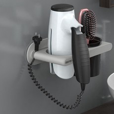 마리푸나 드라이기 거치대 욕실선반 욕실용품걸이 벽부착선반 _MF365148, 본상품선택, 1개