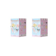 백백 친구들 쿠로미 시나모롤 멜로디 귀여운 인형 블라인드 박스 장식품 피규어 작은 선물, 9개