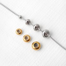 비즈아이 [8-383-02]써지컬스틸 도넛론델 슬라이더 실리콘볼 4/6/7/8mm 1개