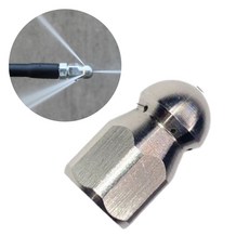 케이엘 하수구 배관 청소 고압 세척 노즐 단품, 둥근노즐 앞1구 후방6구