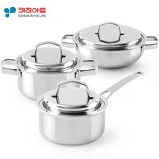 키친아트 통7중 스텐냄비 마스터피스 3종세트 coc+29458Np, 마스터피스_18양수+20양수+24전골
